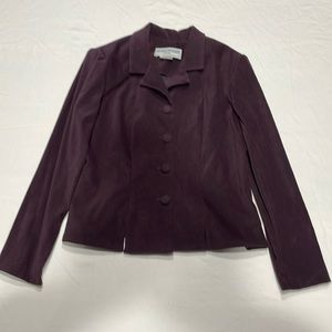 Vintage Jessica Howard 8 petite purple sleeveless dress with jacket